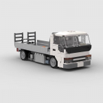 Bricklink Tehniline Veoauto 8-laiune Isuzu Elf Autovedaja Kiirs&otilde;idukid Haagised Linna Transpordivahendid Ehitusklotsid Laste M&auml;nguasjad Kingitus