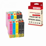 NOPAN-INK - x10 Cartouches compatible pour EPSON 405 XL 405XL (Valise) compatibles EPSON Epson Workforce Pro WorkForce Pro WF-3800 S