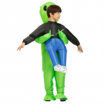 Fantastiline veekindel t&auml;ispuhutav Et Cosplay kost&uuml;&uuml;m t&auml;iskasvanutele ja lastele Kids Green ET