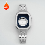 Luksuslik roostevabast terasest korpus+rihm Apple Watch Series 10 46MM jaoks Metallist modifikatsiooni komplekt iWatch s10 46mm jaoks Raamir&otilde;ngas Rihm 46mm-Series 10 h&otilde;be