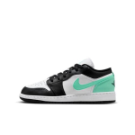 Air Jordan 1 Low kingad Valge Must Roheline Helendav 553558-131 EU 35.5 valge
