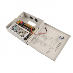 CCTV toitekast Elektrivarustuse jaotuskarp 12V 4 kanalit 5A kaitse 110V 220V Metallkarbiga AC pistik Lukk