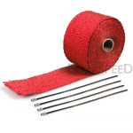 Universaalne heitgaasi &uuml;mbris klaaskiust 50 mm mootorratta tarvikud Black Pit bike soojusm&auml;hised summuti termoteip must