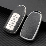 FOR Chery Tiggo 8 Pro Tiggo 8plus New 5 plus 7pro TPU Leather TPU Car Smart 4Button Key Case Cover Shell Bag Keychain h&otilde;be