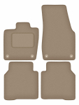 Dywaniki samochodowe welurowe do: VW ID.7 kombi, liftback (2023-) beżowe