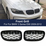 Teemantmeteoor Racing iluv&otilde;re BMW E90 E91 3. seeriale 2009-2012 Auto esikaitseraua kapoti neerukujuline iluv&otilde;re L&auml;ikiv must Glossy Black