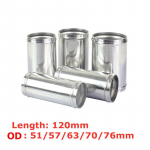 Alumiiniumist voolikutoru 51mm/57mm/63mm/70mm/76mm Turbo intercooleri mootori &otilde;hu sisselasketoru adapter &uuml;hendaja pikkus 120mm 51mm