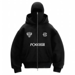 BeatStreet Uus Balaklava Moodne Kahekordne Kapuutsiga Jakk Hip Hop T&auml;navakunstnik Zip-up Kapuutsikas Y2K Mehed Naised Gooti Harajuku Dressipluus XXL