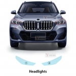 BMW X1 U11 M-SPORT -UP jaoks Autokaitsekile Esitulede Peeglikile TPU L&auml;bipaistev Kriimustuskindel Kleebis Transparent