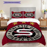 AC Sparta Praha Muster Voodipesu Tekikomplekt Tekikate Padjap&uuml;&uuml;r Kodukaunistus S&uuml;nnip&auml;evakingitus (1 * tekikott + 2 * padjap&uuml;&uuml;ri, ilma s&uuml;damikuta) 135x200cm