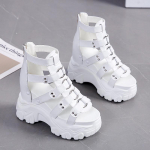 TUINANLE Naiste Platvorm Sandaalid Naiste Kingad Pehmed naistejalatsid Suvised vabaajajalatsid Rannakingad 39 valge