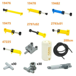 MOC tellised Tehnilised osad Pneumaatiline pump V&auml;ike (6L) V2 tugevdatud silindriga 47225 19478 4697 &Uuml;hilduv 8800 klotsiga yellow
