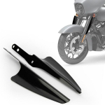 1 paar mustast alumiiniumisulamist mootorratta tuuleklaasi kronstein Harley esiamortisaatorile None