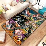 15 suurust JoJo-Bizarre-Adventure mustriga vaip elutuppa vannitoamatt loominguline uksematt vaip magamistuppa kodu kaunistus 90cm x 130cm