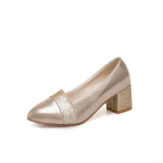 Kevadine uus suur suurus k&otilde;rged kontsad terava ninaga &uuml;hed kingad madala suuga 39 kuld