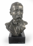 Henryk Sienkiewicz - marble bust, statuette of a famous person, decoration for office, school, and hotel by the Art-Dog brand