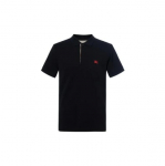 Burberry &Uuml;hev&auml;rviline LOGO Prindiga Polo S&auml;rk Meeste Must XS