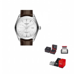 TISSOT Windy kollektsioon Automaatne mehaaniline liikumine Meeste k&auml;ekell Kell 40mm H&otilde;bedane sihver Roostevabast terasest korpus T127.407.16.031.01 Regular Watch Box