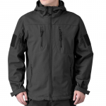Meeste taktikaline softshell-jakk Beetle disainiga Veekindel v&auml;lis-matkujope - Paksenenud tuulejope XXXL must