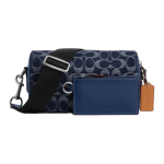 Kott Axel 21 Klassikaline logo T&otilde;mblukuga Sulgemine Kangast Crossbody Kott V&auml;ikesed Meeste kotid Tumesinine CY892-SVXR9 Basic Set (Bag+Dust Bag)