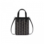 Lacoste Moeretro Prindi PVC K&auml;eshoitav &Otilde;la Crossbody Kott V&auml;ike Naiste kotid Must Beež NF4463ZEN56 Black Beige Yellow,Small