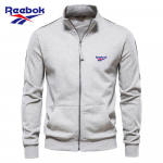 Reebok 2026 Tikitud S&uuml;gis Talv Uus Meeste Seisukrae T&otilde;mblukuga Pikkade Varrukate Huppar Spordiks Kontrastv&auml;rvi Vabaaja Kardigan Jakk S