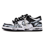 Nike Dunk Abrasion Resistant Breathable Abrasion Resistant Breathable Low top Skateboard Shoes Unisex Black White DD1391-100(Team1461-) 38 black
