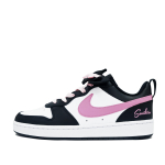 Nike Court Borough Pink Ink Star Purple Low top Skateboard Shoes Women's Black Pink BQ5448-115(Team271-) 36