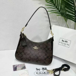 Koujia uus naiste kott teri tr&uuml;kitud poolkuu k&auml;ekott poolkuu kott &otilde;lakott messenger kott k&auml;ekett mahjongikott 29*8*22CM gray