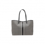 Tory Burch Perry Commuter Suure Mahutavusega Teemantmustriga Nahast T&otilde;mblukuga Kotid Naiste t&otilde;mblukuga kotid must mitmev&auml;rviline 82398-895 Basic Set (Bag+Dust Bag)