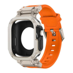 Silikoonrihm+&uuml;mbris Veekindel Apple Watch Ultra 3 2 49mm Series 11-10 46mm jaoks Iwatch SE 7 4-9 SE 44mm 45mm jaoks For S10 S11 46mm black
