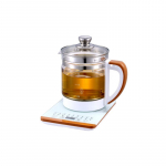 Klaasist teekannu multifunktsionaalne veekeetja majapidamises kasutatav elektriline teekannu komplekt keetmiseks ja aurutamiseks kaheotstarbeline teekeetja teejook 110V US Plug valge