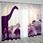 Pimendav Kardin Kodukaunistus Dinosaurus Varjude Tr&uuml;kk Lastele Oluline Magamistuba Elutuba K&otilde;rge Varjuga Kardinad Erinevad Dinosaurusmustrid W55 X H120cm X 2&HOOK