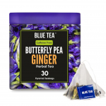 Kliitori ja ingveri tee (30 pakk, 1,65 g), Butterfly herne ingveri taimetee, sinine tee 30 x1,65 g