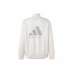 Adidas One Korvpalli poollukuga &Uuml;le suuruse dressipluus Unisex Kreemjas Valge Melange IW1625 M