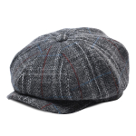 BOTVELA Villane Tweed Newsboy M&uuml;ts Kalasabamuster Meeste Briti Gatsby Retro M&uuml;ts Juhi Flat Cap Meestele Vintage Kalasabamuster Baret 59cm gray
