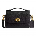 Coach Cassie 17 Br&auml;ndi logo Eemaldatav &otilde;larihm Peen kividest nahast &otilde;la-ristkorralik kott V&auml;ikesed naiste k&auml;ekotid Must CW565-B4BK Basic Set (Bag+Dust Bag)