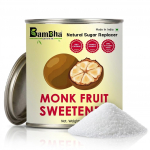 BamBha | Munkpuuvilja magustaja pulber 500 g | Nullkaloriline suhkruasendaja | 1:1 suhkruasendaja toiduvalmistamiseks ja k&uuml;psetamiseks | Keto- ja diabeetilis&otilde;bralik (50