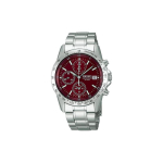 SEIKO 100 meetrit veekindel Kvarts Terassih&uuml;ljes meeste k&auml;ekell punane sihverplaat SBTQ045 sinine