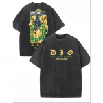 JoJos Bizarre Adventure anime Pesitud T-s&auml;rk suvi Uus kahepoolne Graafiline Puuvillane Mood Streetwear YK s&auml;rk L