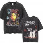 Pestud Vintage Michael Jackson Popi Kuningas Graafilise Tr&uuml;kiga T-s&auml;rk Meeste Naiste Mood Retro Rock T-s&auml;rgid Meeste Punk &Uuml;legabariidilised T-s&auml;rgid XL