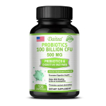 100 miljardi cfu probiootiline kompleksilisand, orgaanilise prebiootikumide seguga, 120 kapslit 120 Capsules black
