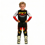 motokrossi laste komplekt MX s&auml;rk ja p&uuml;ksid lastele laste komplekt mustuseratta MTB DH UTV Enduro varustuse komplekt maastikuralliks noorte v&otilde;idus&otilde;idukost&uuml;&uuml;m YS-20 (15-19KG) must