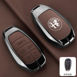 2026 Kuuma Alfa Romeo Tsingisulamast Auto Puldi V&otilde;tmehoidja Kate Kaitsja Nahast Automaatne Nutiv&otilde;tme Kest KottAlfa Romeo Stelvio Giulia jaoks (as the picture,For Alfa Romeo)
