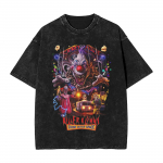 Killer Klowns From Outer Space Harajuku T-s&auml;rgid L&uuml;hikeste varrukatega Street Style T-s&auml;rk Suvine Puuvillane &Uuml;mmarguse kaelusega &Uuml;legabariidiline Topp S mitmev&auml;rviline