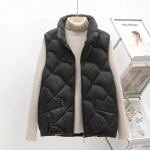 Puhvvest naiste talvine varrukateta puhvis jope Naiste soe puuvillane jope Vest kardigan Korea mood mantlid riided XL must