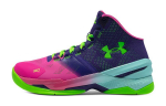 Under Armour Curry 2 Libisemisvastane Polsterdus Kulumiskindel Keskmise k&otilde;rgusega J&otilde;udluskorvpallijalatsid Roosa Lilla Sinine 3026053-600 38.5