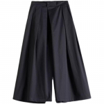 Harajuku Mood Hakama P&uuml;ksid Mehed Naised Unisex Y2k Streetwear Lai Jalg Samurai P&uuml;ksid Tume Esteetika Seelik-P&uuml;ksid M