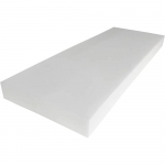 45D Valge Vahtkumm K&otilde;rge Tihedusega Valge Vahtkumm Pingi Padi Madratsi S&uuml;damikuleht Polsterduse Asendusplaat Esmaklassiline Toolipadi 75x30x3cm valkjas v&auml;rv
