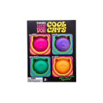 Needoh Teenie Cool Cats Mini Squirshid Pehmed Pigistatavad Pallid Stressim&auml;nguasjad Mittetoksilised TPR Fidgetid Lastele T&auml;iskasvanutele Sensoorne M&auml;ng black